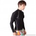 MICHEALWU Men Long Sleeve Quick-Dry UPF 50+ Lightweight Swimsuit Swim Shirt Black B07NRLRF6N